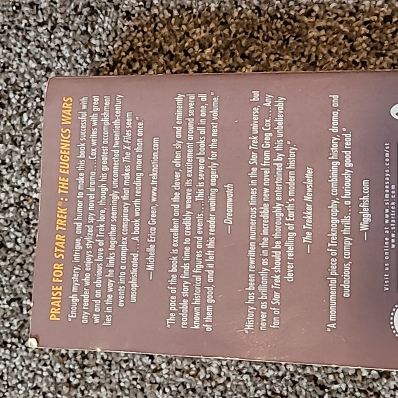 Star Trek The Eugenics Wars by Greg Cox. The rise and fall of Khan noonien singh - Picture 2 of 3